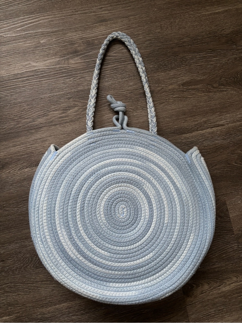 Universal Thread Light Blue Round Woven Tote